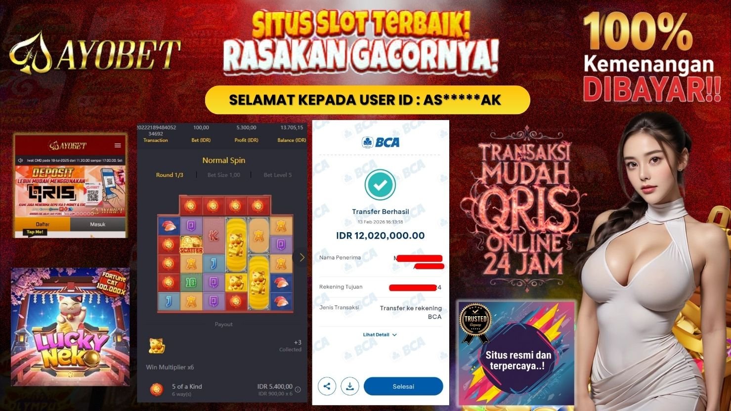 AYOBET JACKPOT SLOT LUCKY NEKO